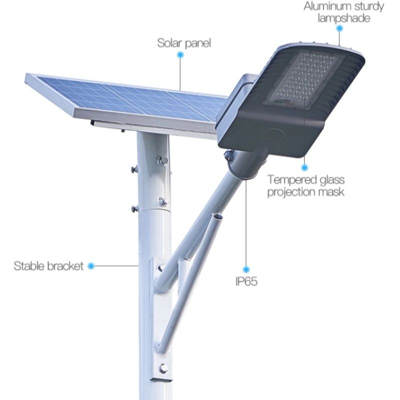 IP65 impermeabil la exterior 30w 50w lumină solară cu leduri solare